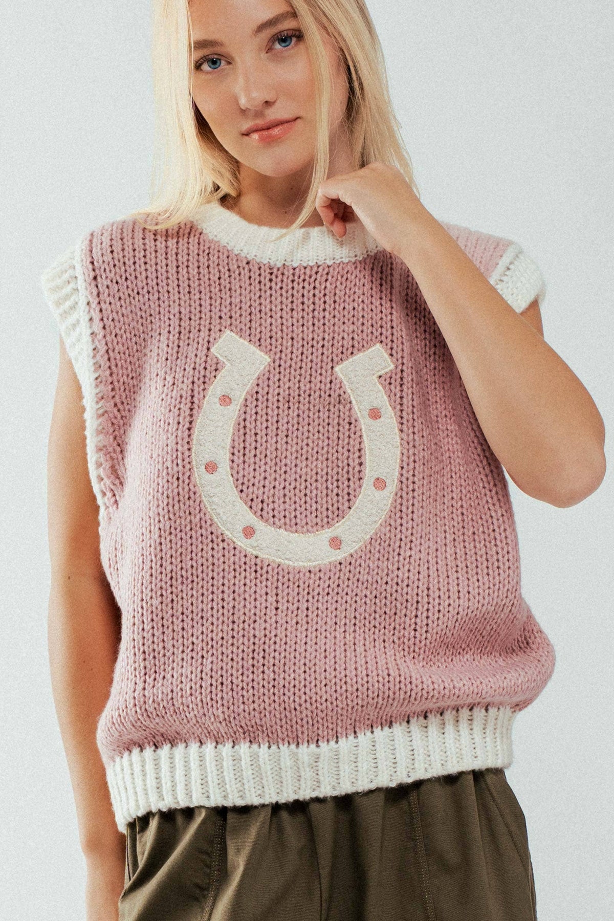 Pink Charm Horseshoe Vest