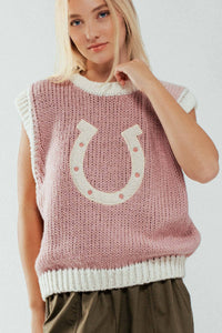 Pink Charm Horseshoe Vest
