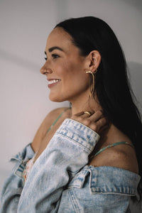 Jenny Be Free - Dangle Bows: Silver - Large