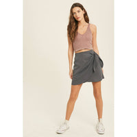 RIBBED BRALETTE - COPPER