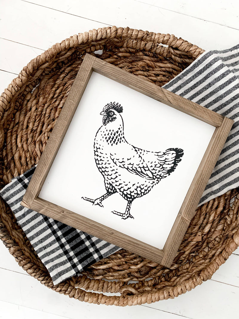 Ashwood Designs - Chicken: Dark Walnut