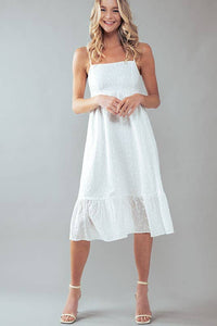 The Evie Eyelet Midi Dress