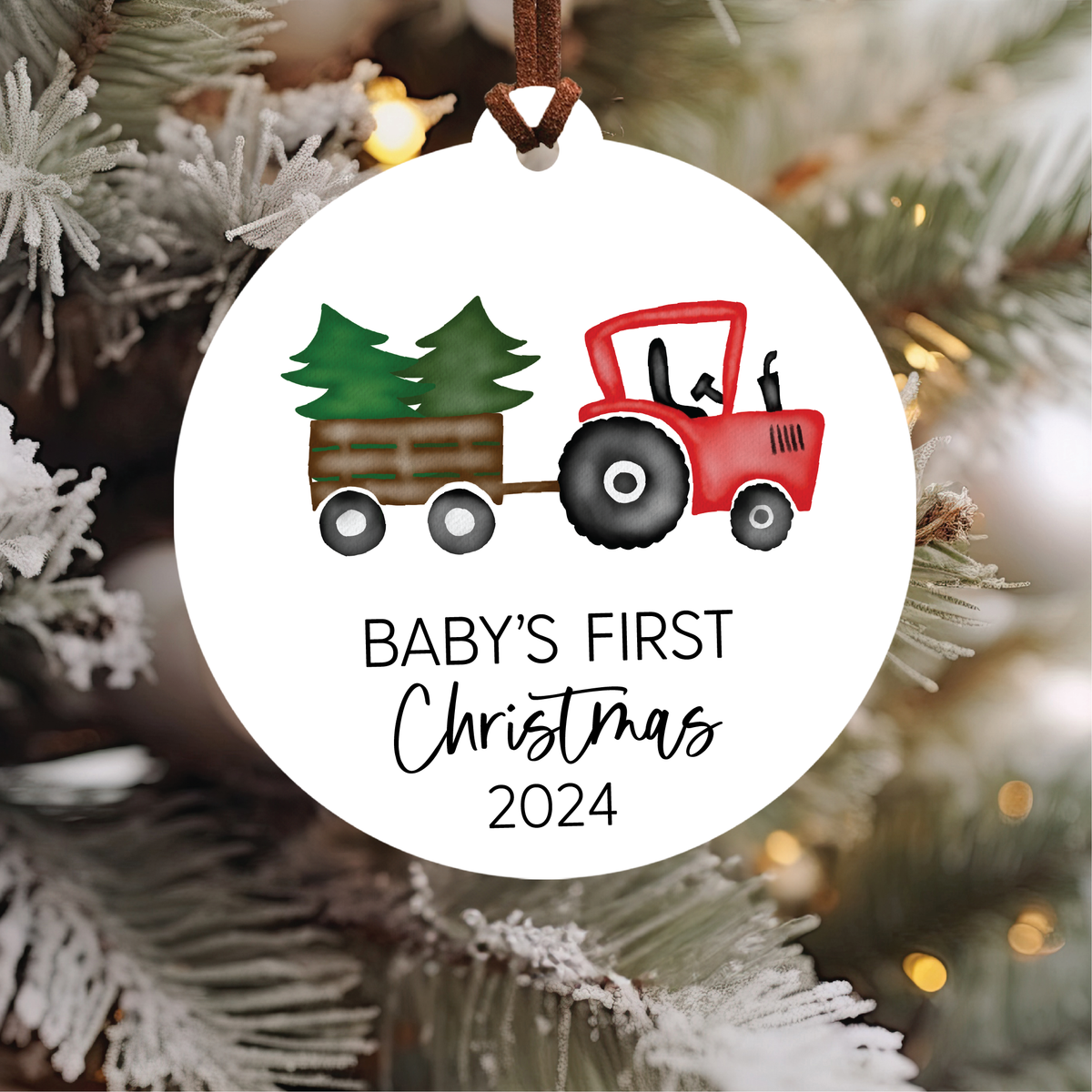 Knotty Design Co. - Baby's First Christmas Ornament 2024 | Red Tractor