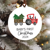 Knotty Design Co. - Baby's First Christmas Ornament 2024 | Red Tractor