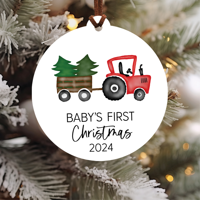 Knotty Design Co. - Baby's First Christmas Ornament 2024 | Red Tractor