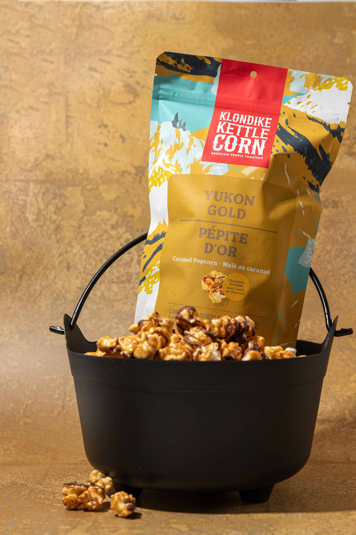 Klondike Kettle Corn - Yukon Gold - chocolate drizzle caramel: Small