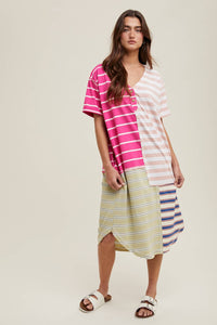 Sadie Striped Midi Dress