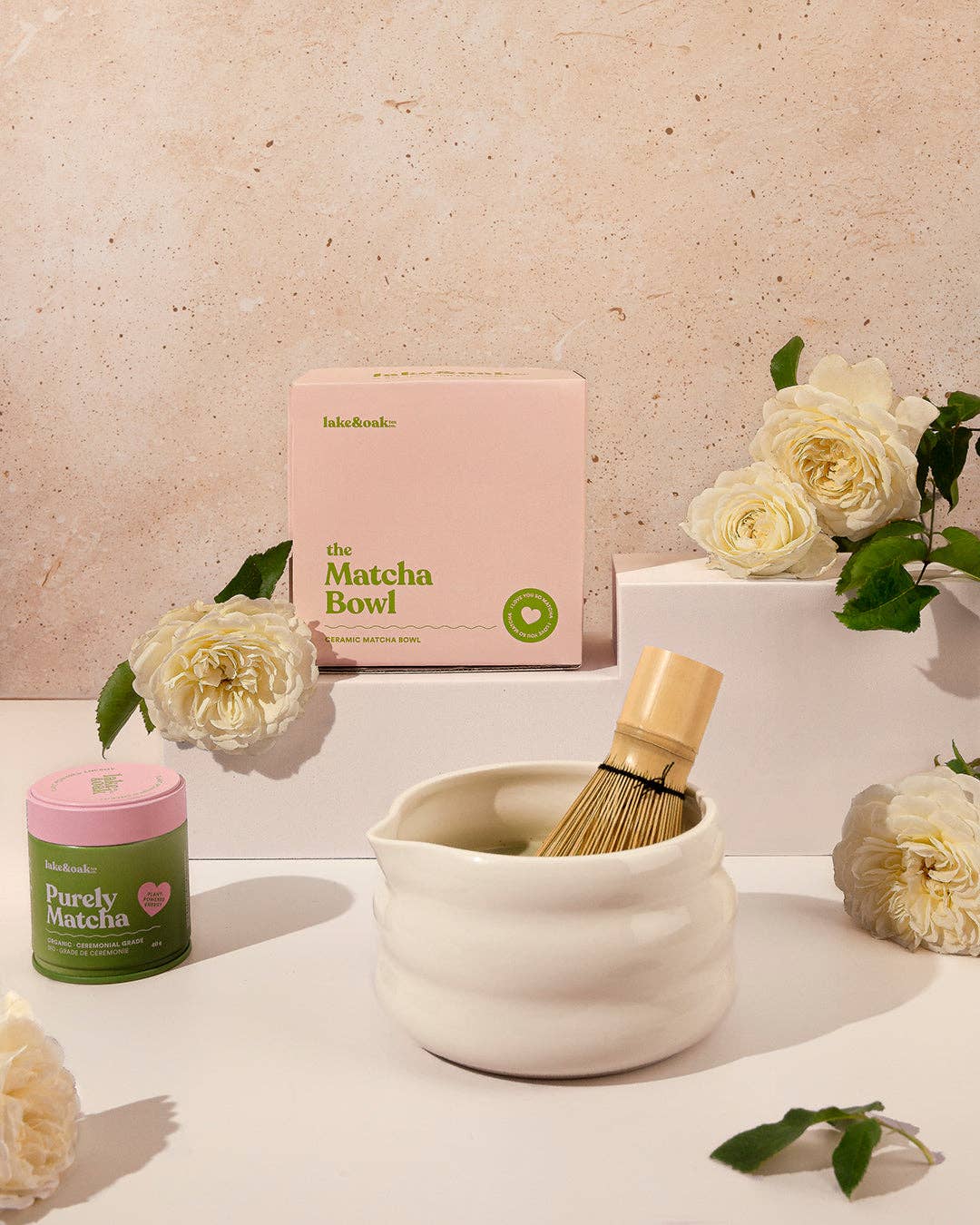 Lake & Oak Tea Co. - The Matcha Bowl - Oat Milk (with spout)