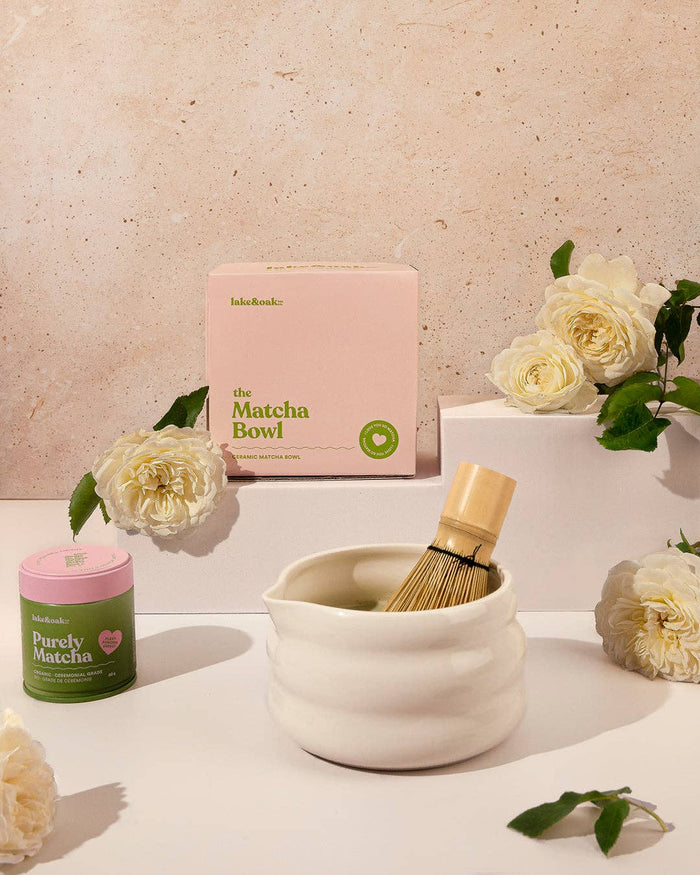 Lake & Oak Tea Co. - The Matcha Bowl - Oat Milk (with spout)