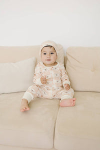 Organic Cotton Zippy - Checkered Bear