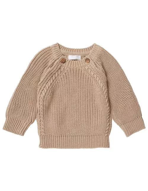 Tifton Pullover Jumper-Taupe