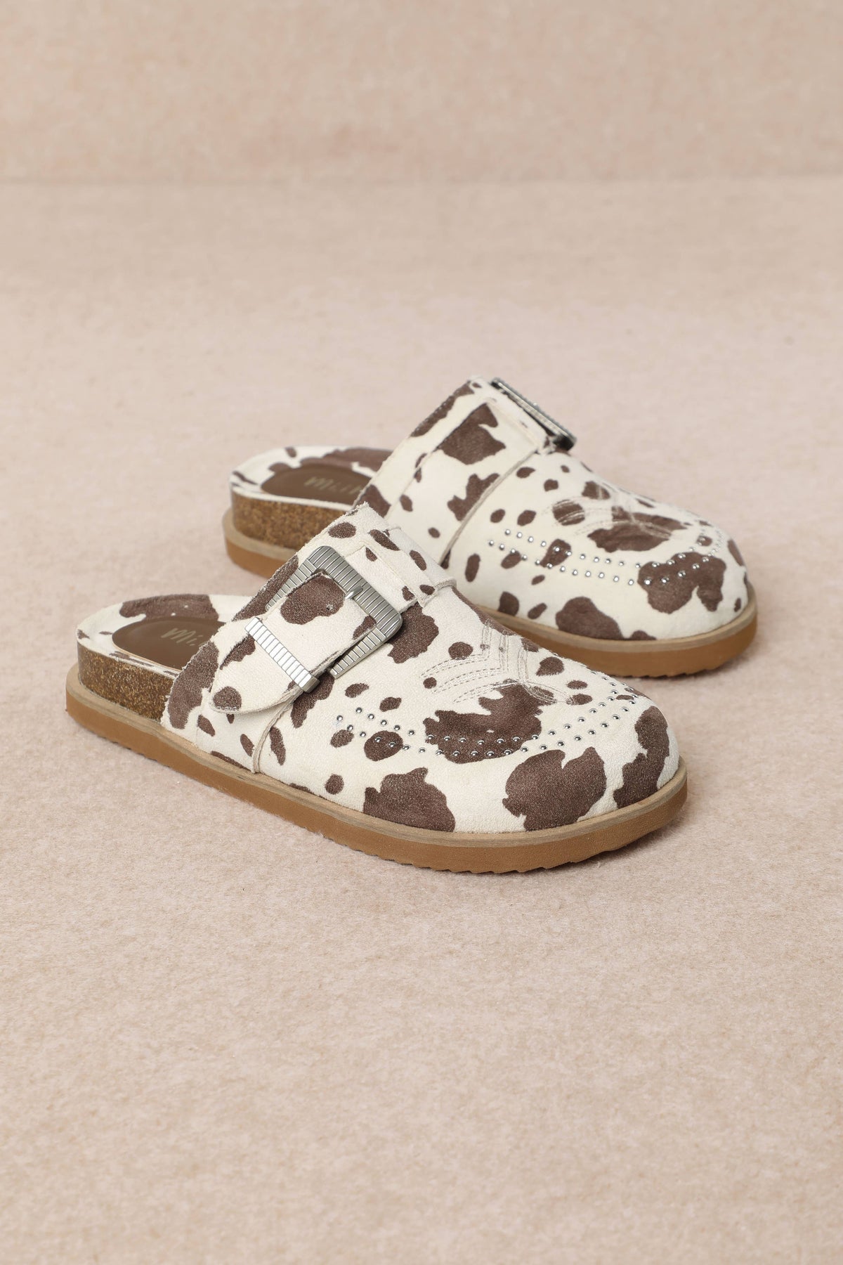 Josephine Clog - Cowprint