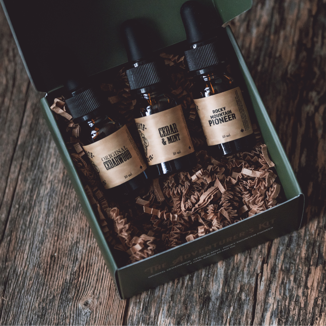 Mammoth Beard - Argan Beard Oil Three Pack Tester Kit | Mammoth Beard Co.: The Gentleman's Kit