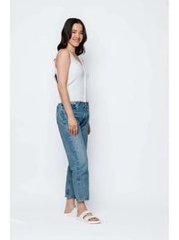 Orb Ava Soft Ribbed Sweater Vest - White