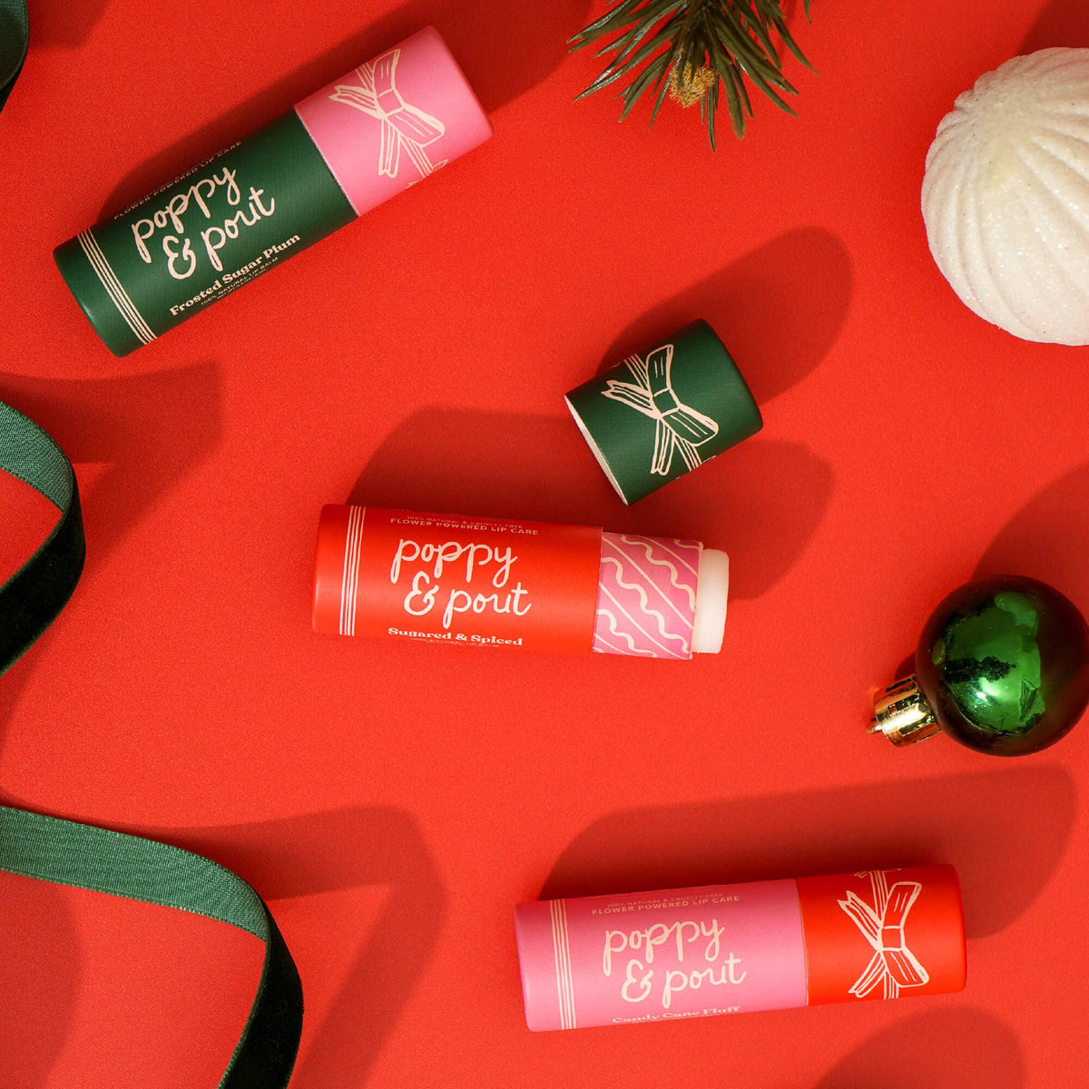 Poppy & Pout - Limited Edition, Lip Balm, Holiday, Sugared & Spiced