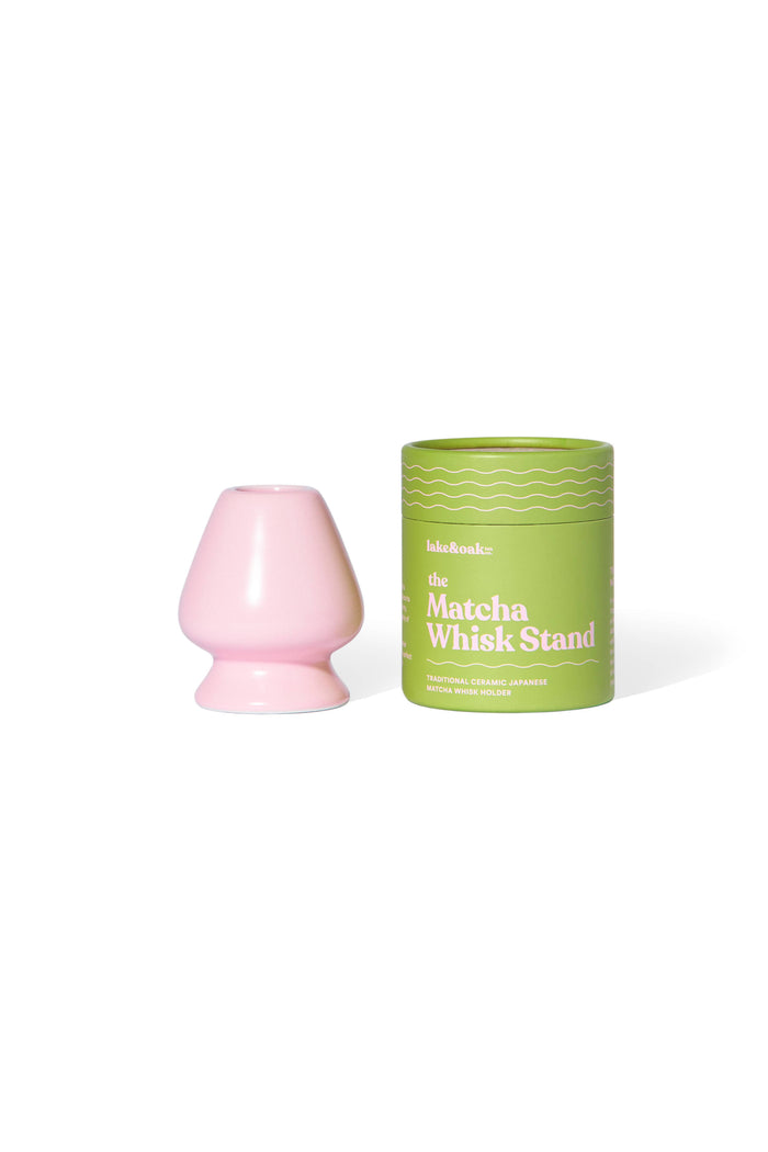Lake & Oak Tea Co. - Pink Matcha Whisk Stand