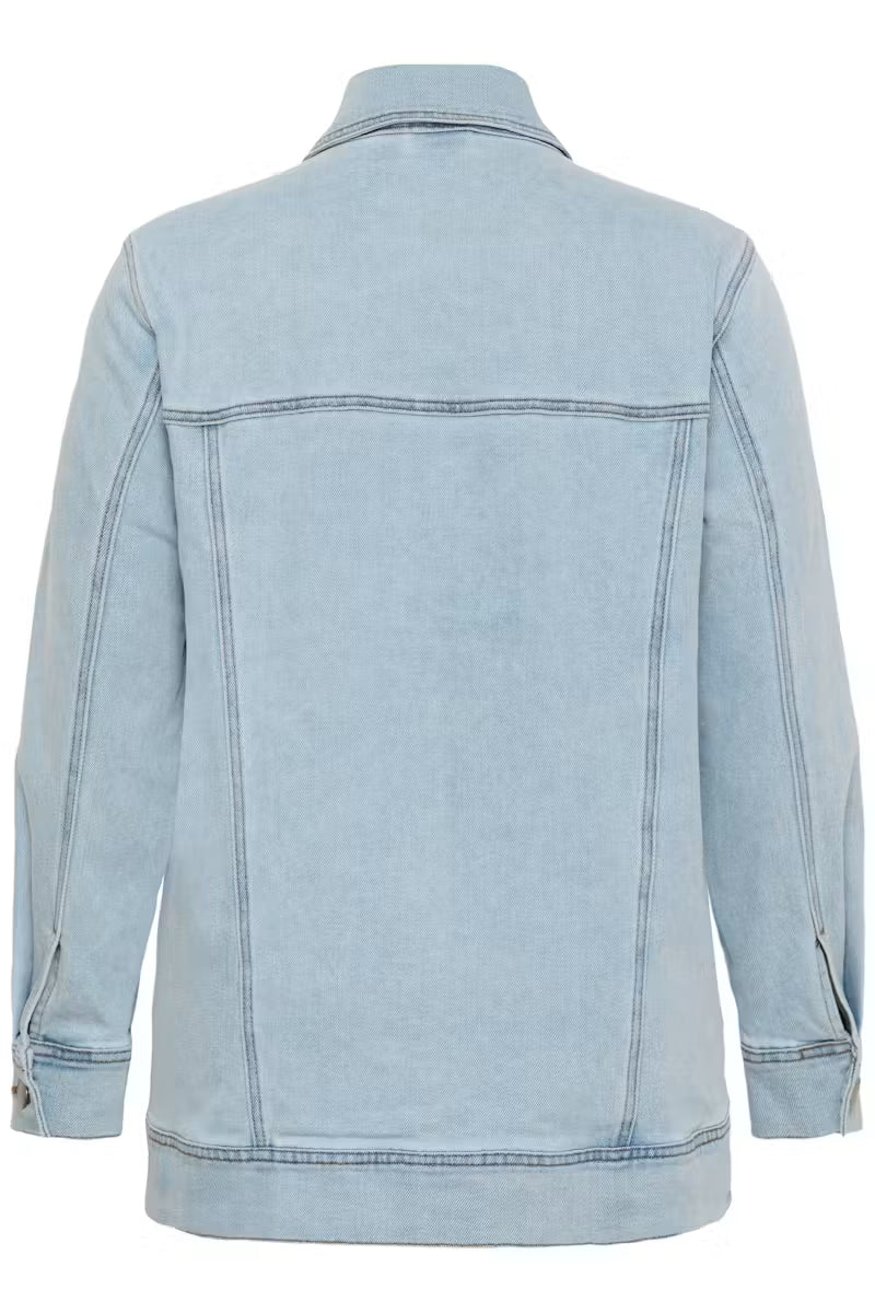 Kaffe Curve-Denim Jacket Light Blue Wash
