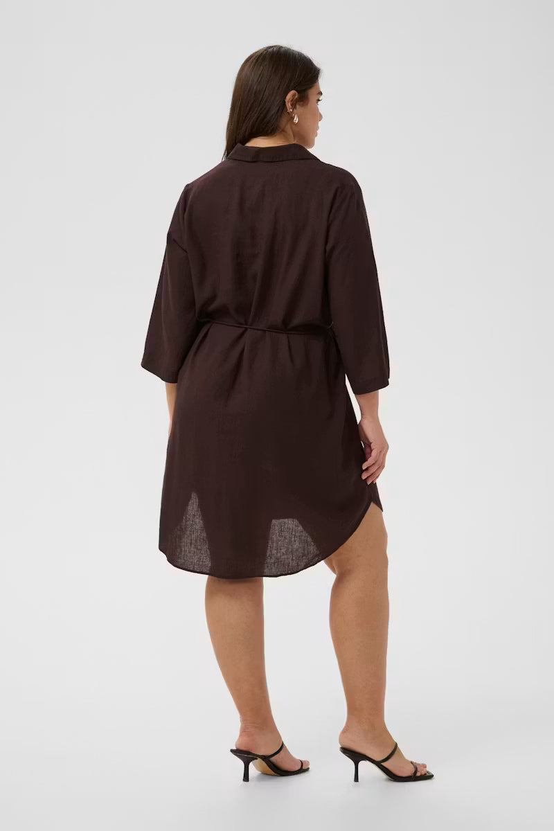 Kaffe Curve-Sleeveless Dress Black Coffee