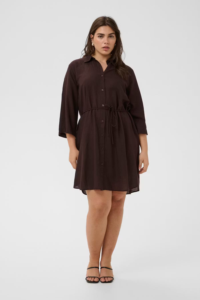 Kaffe Curve-Sleeveless Dress Black Coffee