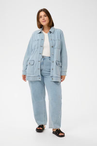 Kaffe Curve-Denim Jacket Light Blue Wash