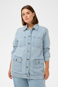 Kaffe Curve-Denim Jacket Light Blue Wash