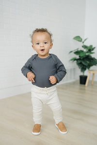 Mebie Baby Oatmeal Cotton Joggers
