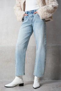 Studded Barrel Leg Jeans