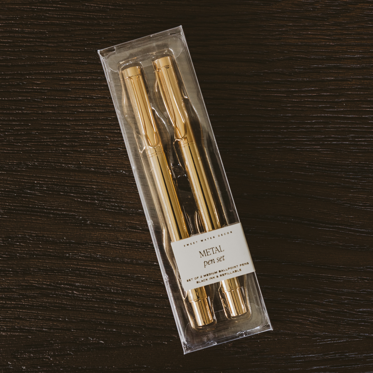 Sweet Water Decor - Gold Metal Pen Set