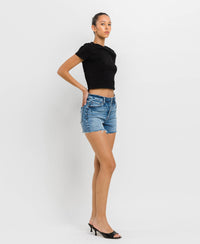 The Ally Raw Hem Denim Shorts