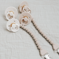 Itzy Ritzy Canada - *New Size* Itzy Soother™ Natural Rubber Paci Sets: Coconut + Toast 6-18 M