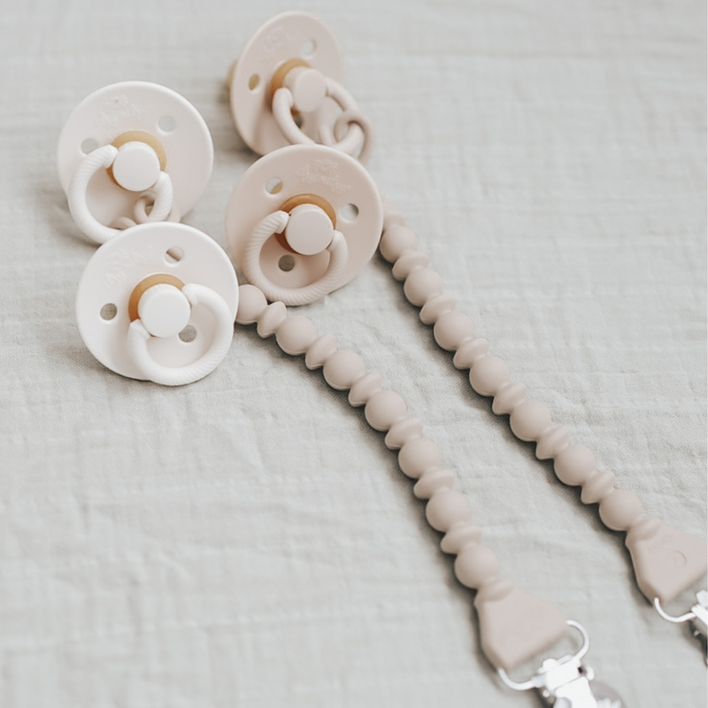 Itzy Ritzy Canada - *New Size* Itzy Soother™ Natural Rubber Paci Sets: Coconut + Toast 6-18 M