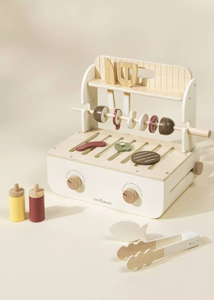 Coco Village - Wooden Barbecue Playset and Accessories