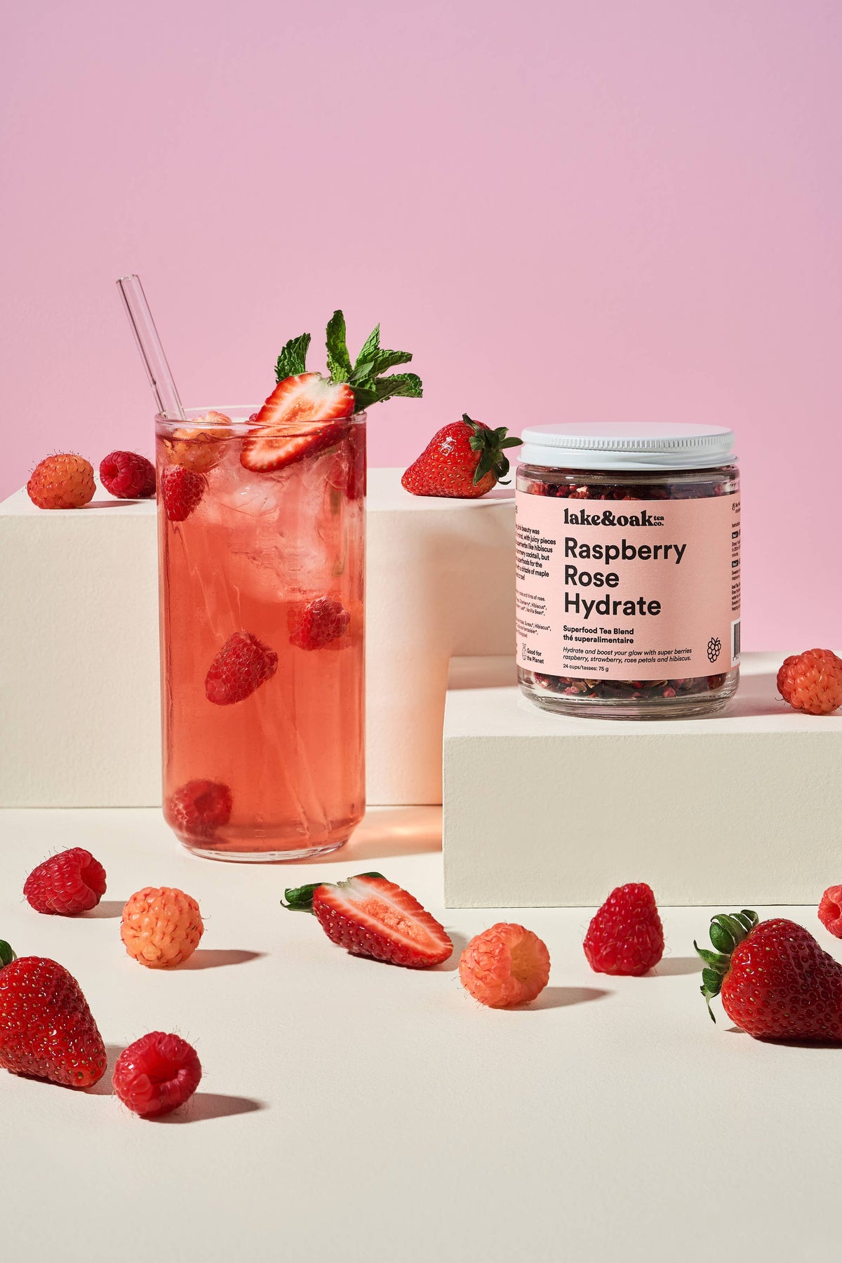 Lake & Oak Tea Co. - Raspberry Rose Hydrate