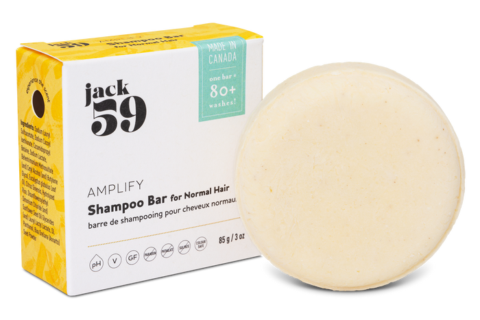 Jack59  Amplify Shampoo Bar - Woodsy & Citrus-Infused