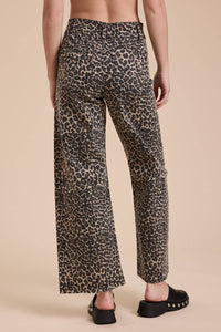 Leopard Wide Leg Jeans