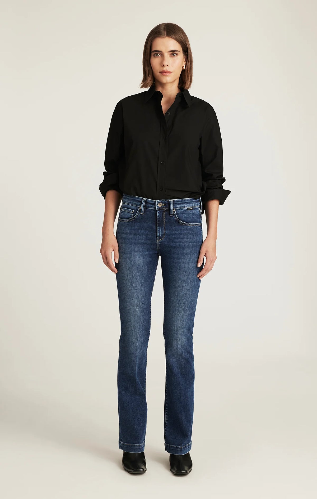 Mavi Vicky Bootcut Jeans - Dark Brush Feather Luxe