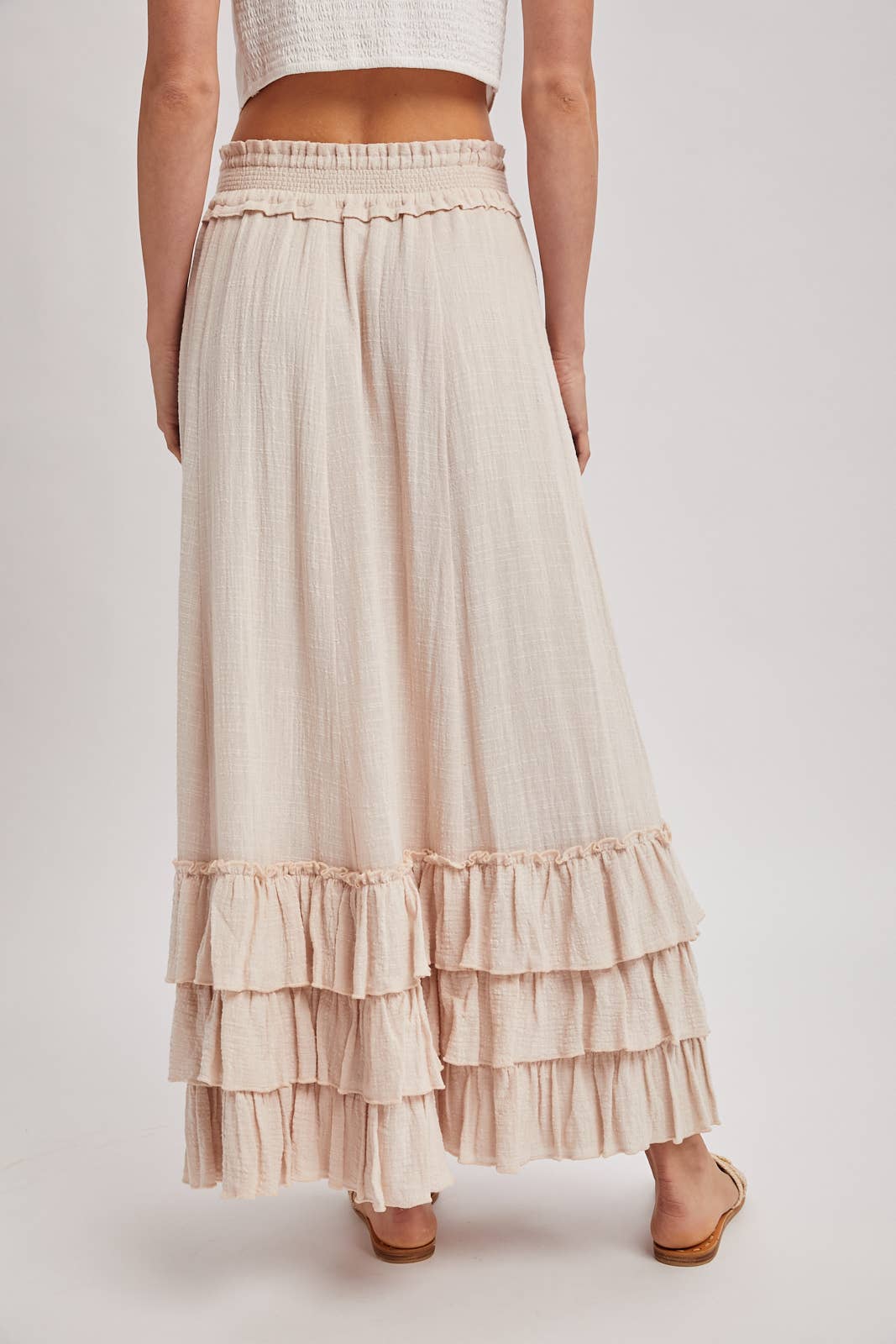 Olivia Crinkle Maxi Skirt