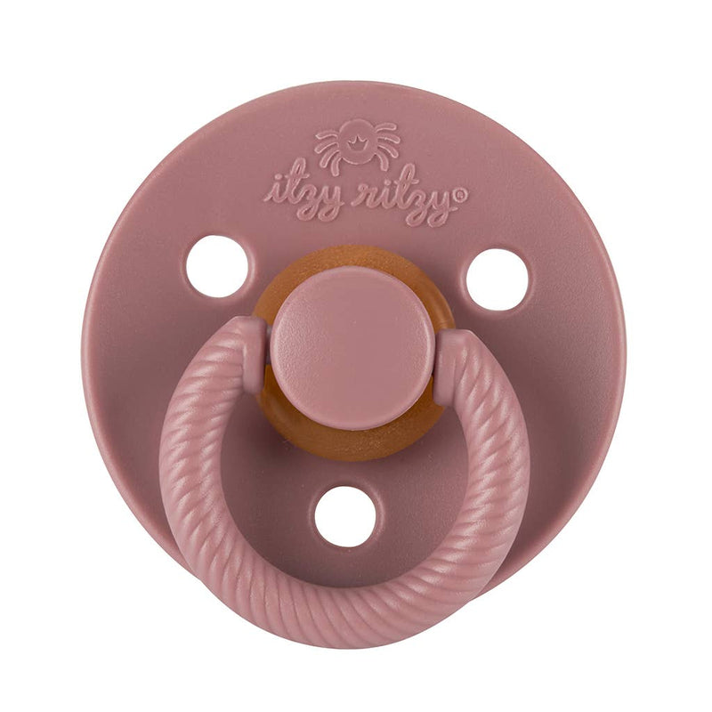 Itzy Ritzy Canada - *New Size* Itzy Soother™ Natural Rubber Paci Sets: Blossom + Rosewood 6-18 M