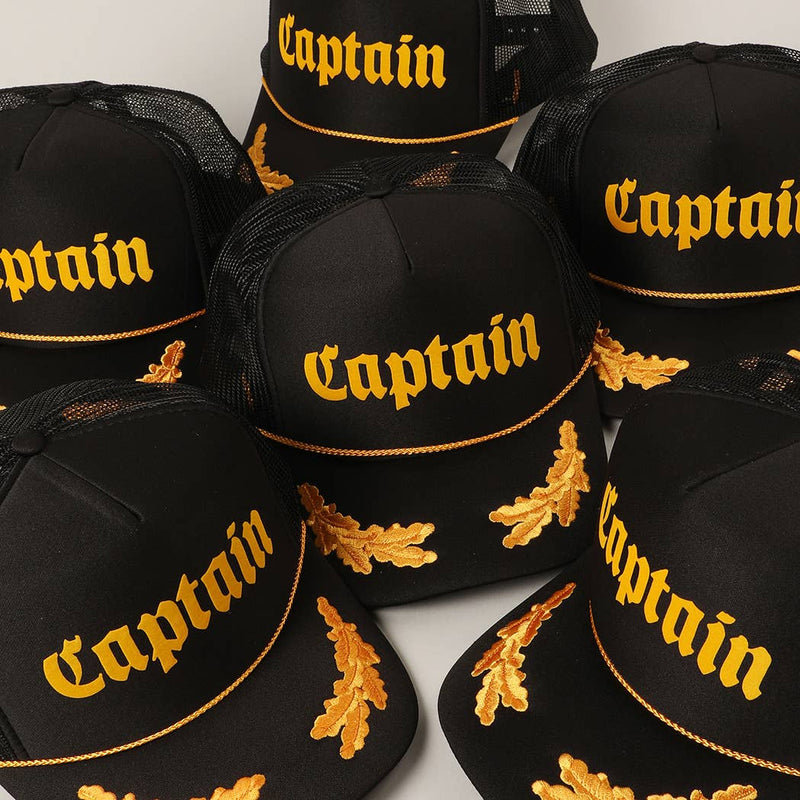 CAPTAIN Foam Mesh Back Trucker Hat