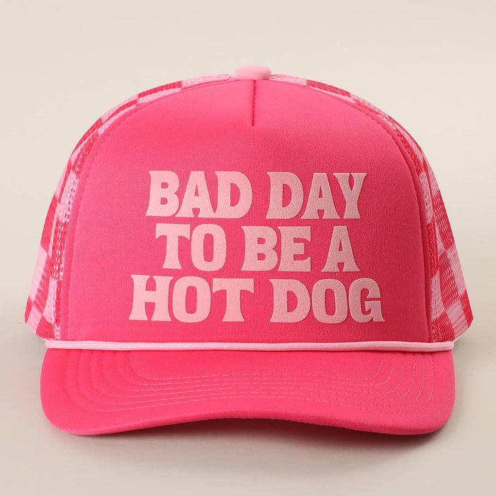 Bad Day to be a Hot Dog - Pink Check