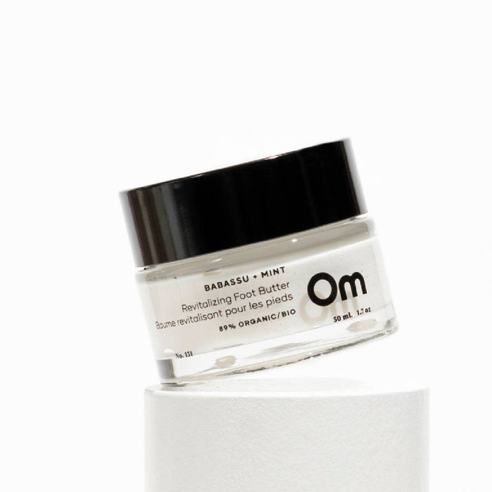 Om Organics Skincare - Babassu + Mint Revitalizing Foot Butter: Full Size - 50 ml