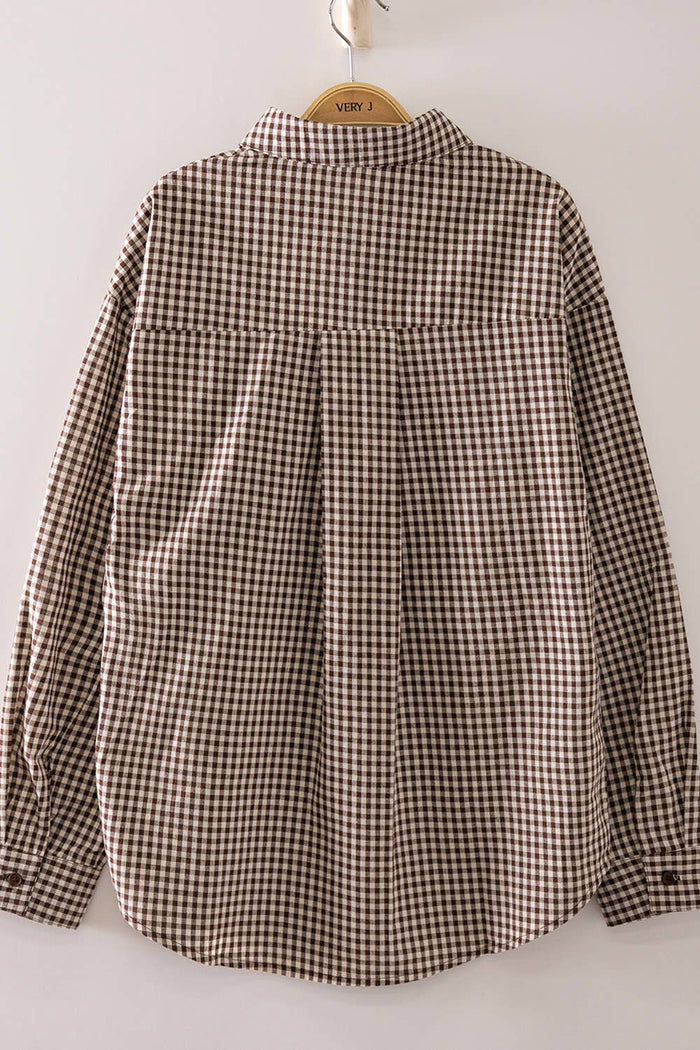 Western Horse Gingham Shirt