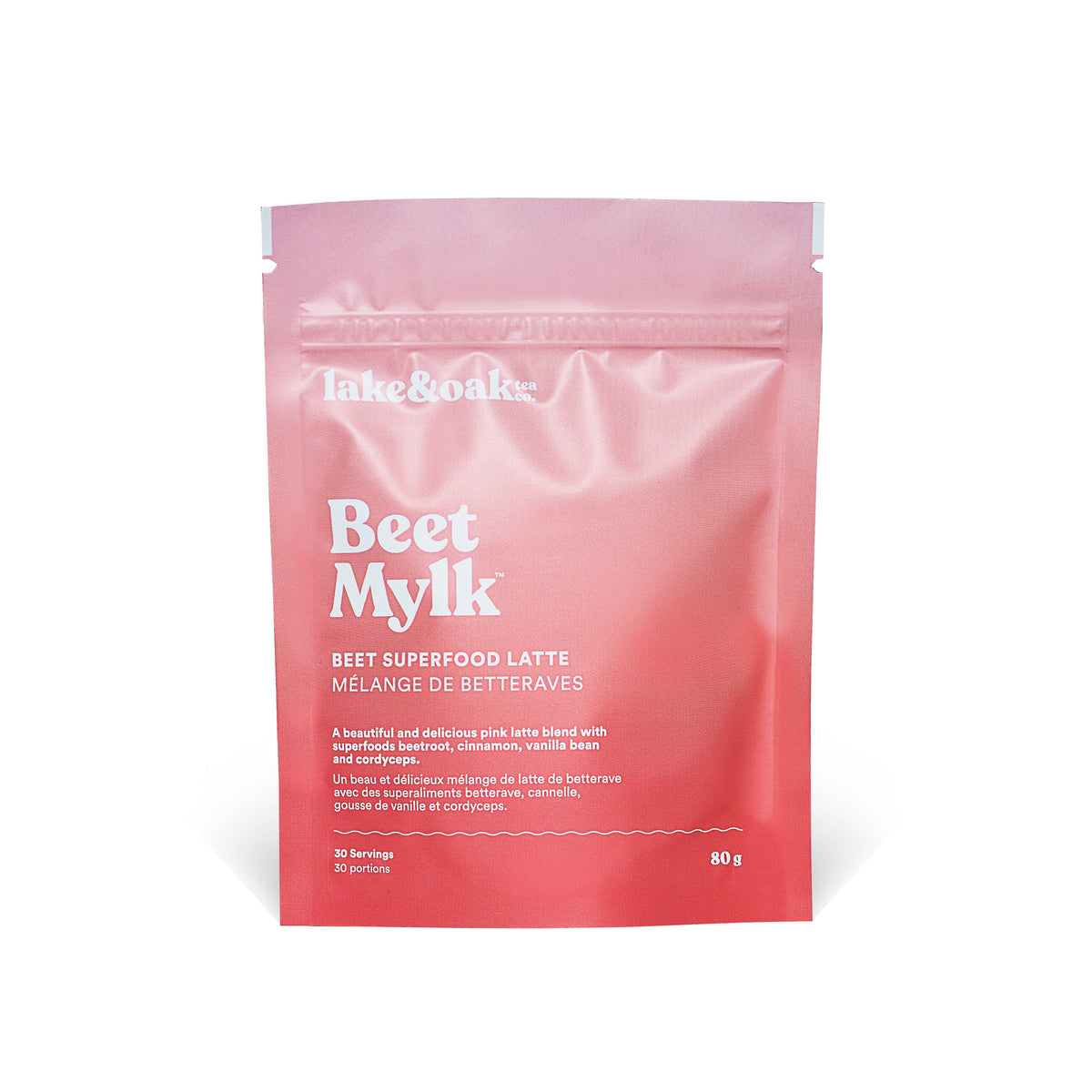 Lake & Oak Tea Co. - Beet Mylk - Superfood Latte Blend: Retail Pouch