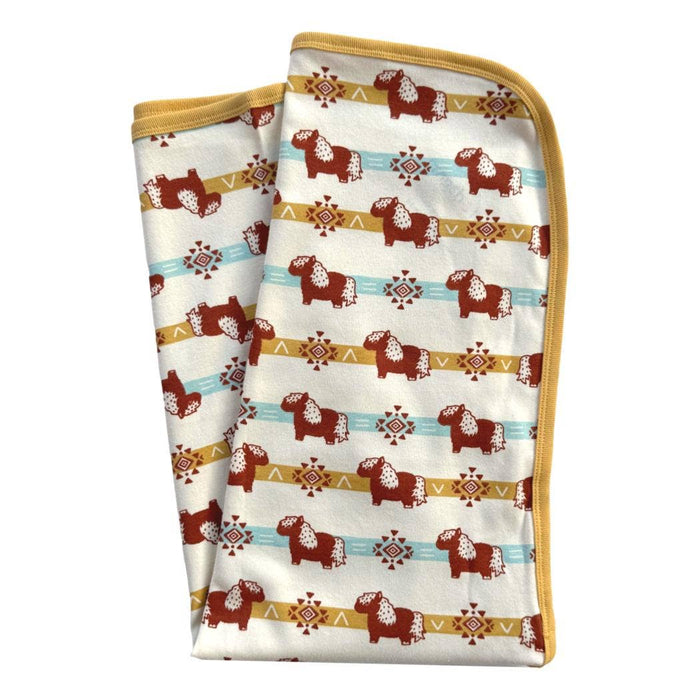 Cat & Dogma - Organic Cotton Blanket - Aztec Pony