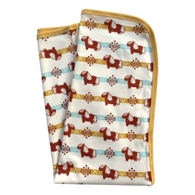 Cat & Dogma - Organic Cotton Blanket - Aztec Pony