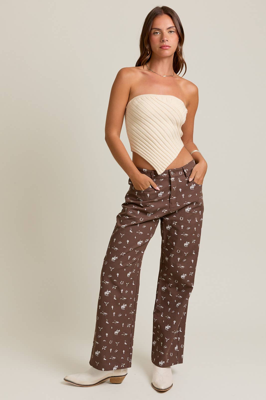 Gettin' Western Wide Leg Pants