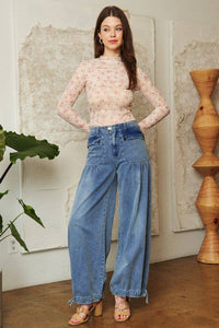 Daphne Floral Mesh Top