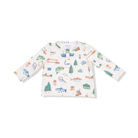 Angel Dear Henley Top and Joggers- Fishing