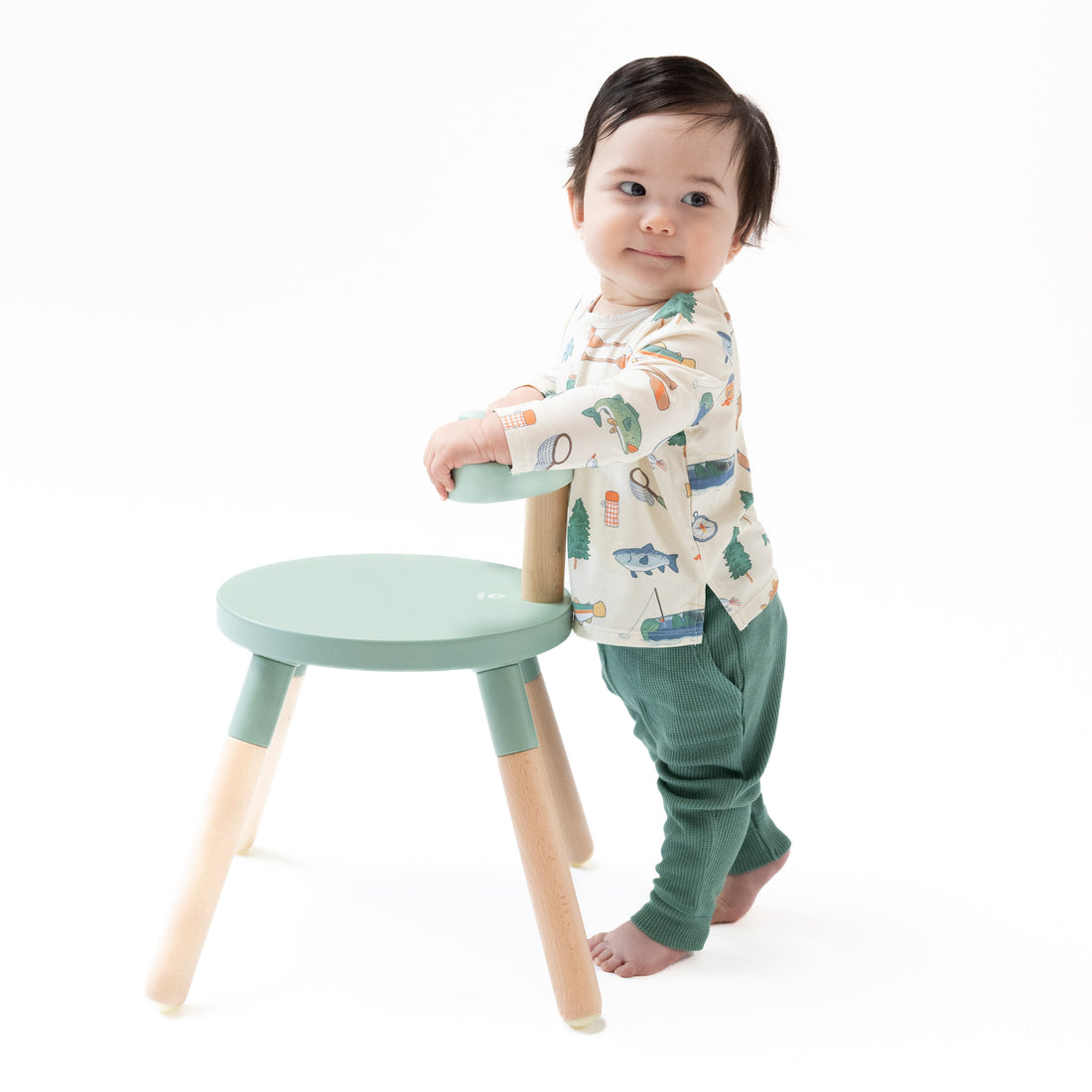 Angel Dear Henley Top and Joggers- Fishing