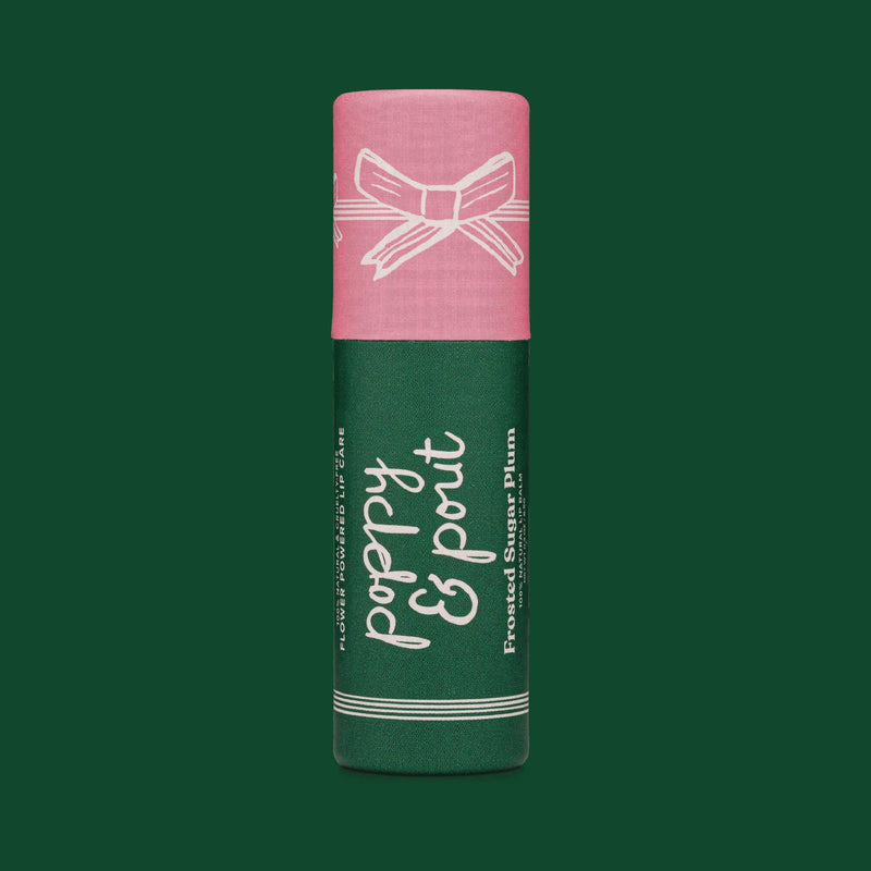 Poppy & Pout - Limited Edition, Lip Balm, Holiday, Frosted Sugar Plum